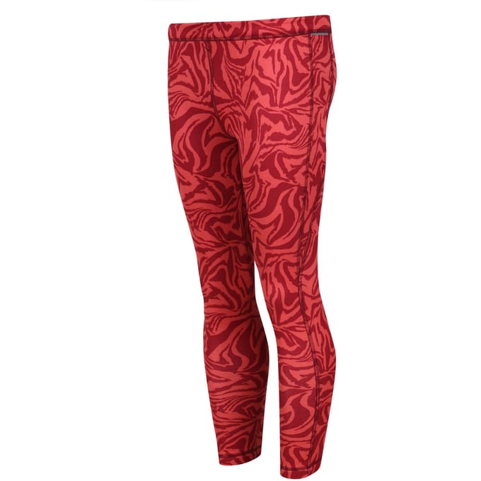 Regatta Kinder/Kids Barlia Zebra print winterlegging (Mineraal Rood)