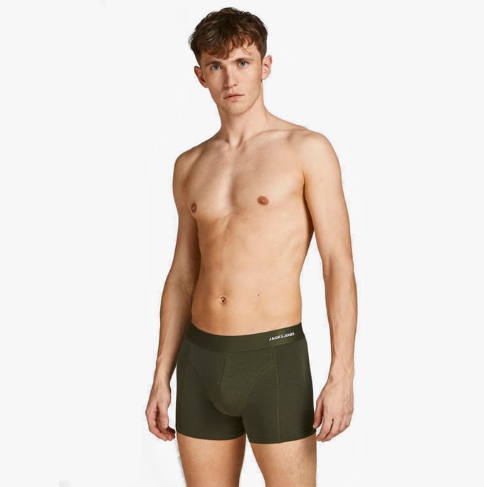 JACK & JONES- JACBASIC BAMBOO TRUNKS 3 PACK NOOS - Heren - Trunks