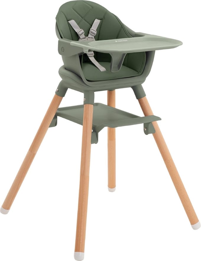 Kikkaboo Kinderstoel 2 in 1 Woody Leger Groen