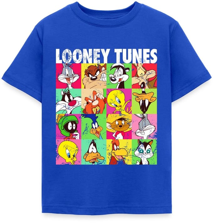 Looney Tunes Karakters Collage T-Shirt Kinderen