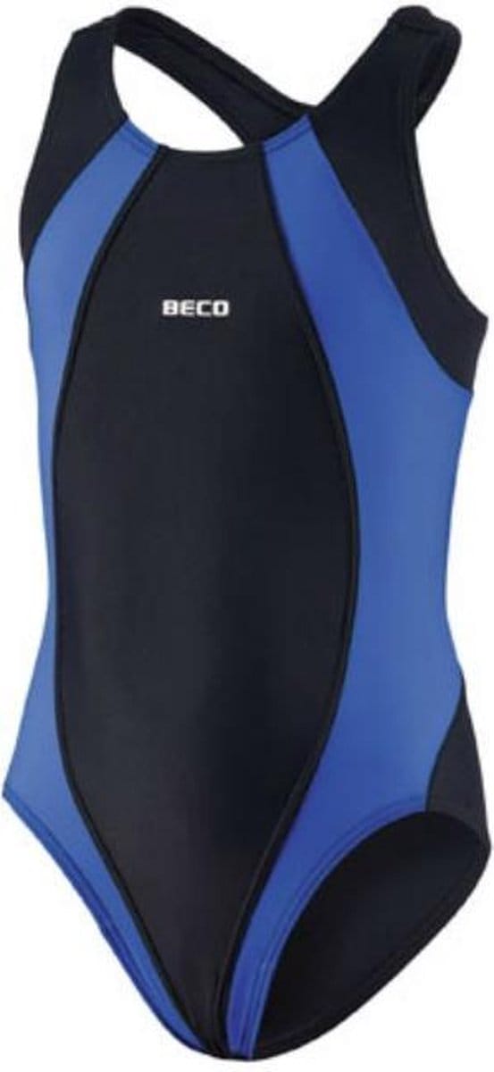 BECO Badpak - Meisjes - Polyamide/elastaan - Zwart/blauw - Maat 152