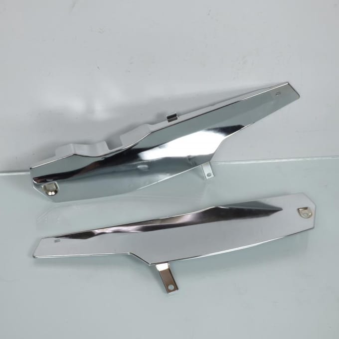 Caches latéraux RSM pour Auto MBK chrome /patte inférieur longue Neuf