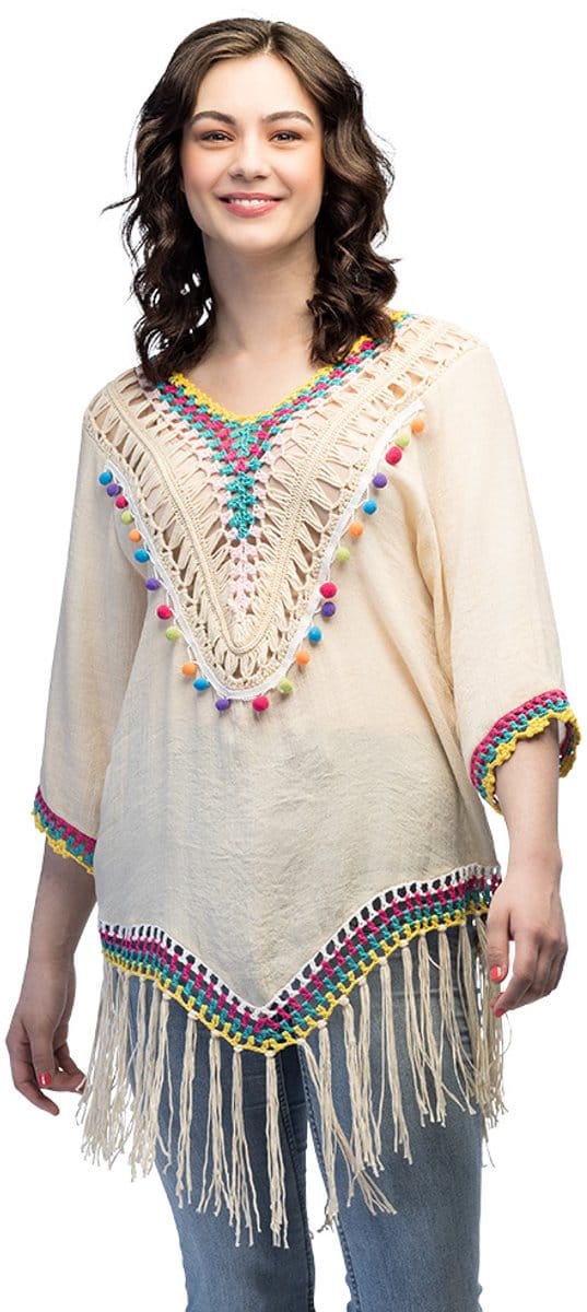 Boland - Tuniek Xarraca - Volwassenen - Hippie - Festival - Boho
