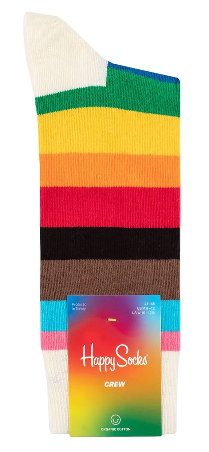 Happy Socks - Novelty Pride Design Sokken | Geweldig Cadeau - Pride Streep