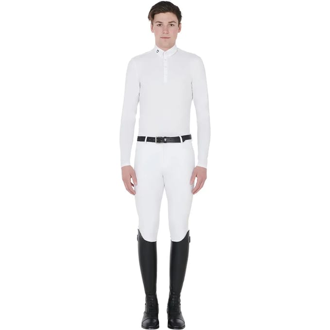Paardrijpolo met lange mouwen Equestro