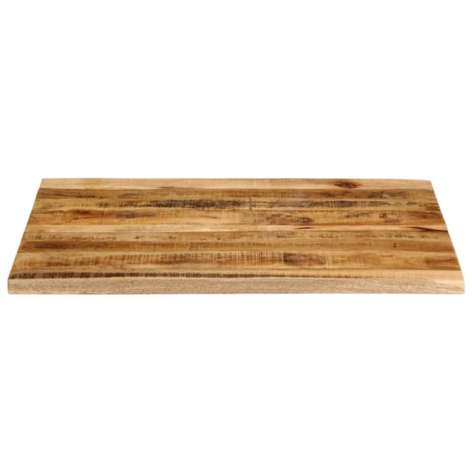 vidaXL Tafelblad met natuurlijke rand 90x80x3,8 cm massief mangohout
