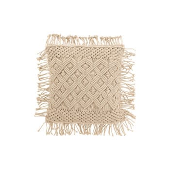 Kussens J-line COUSSIN COSY LOS COT BEIGE (45x45x1cm)
