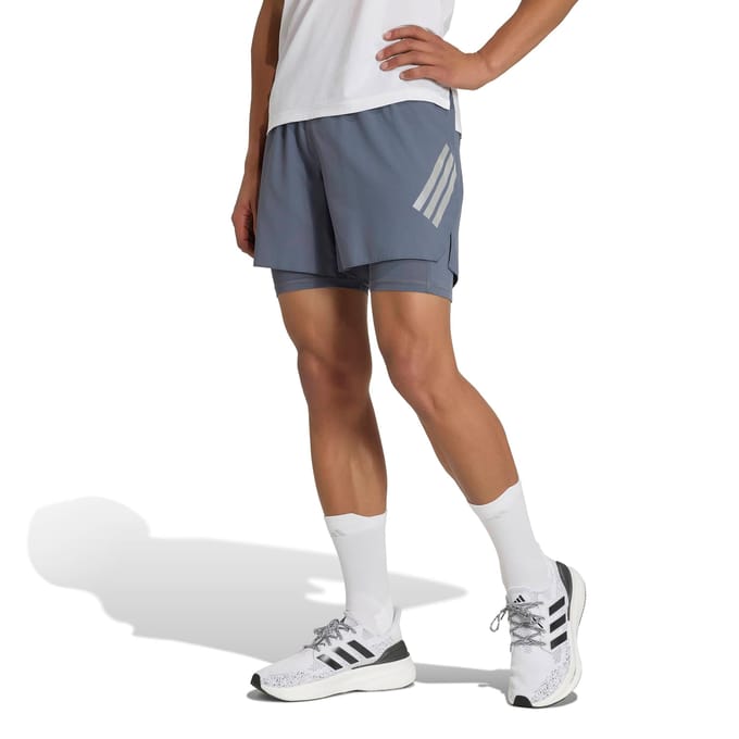 Regular fit sportshorts met logoprint model 'ADI365/// 2i1 M'
