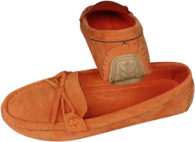 Bovista Loafers Dames - Met Hak - Damesschoenen - Instappers - Oranje - Maat 42.5