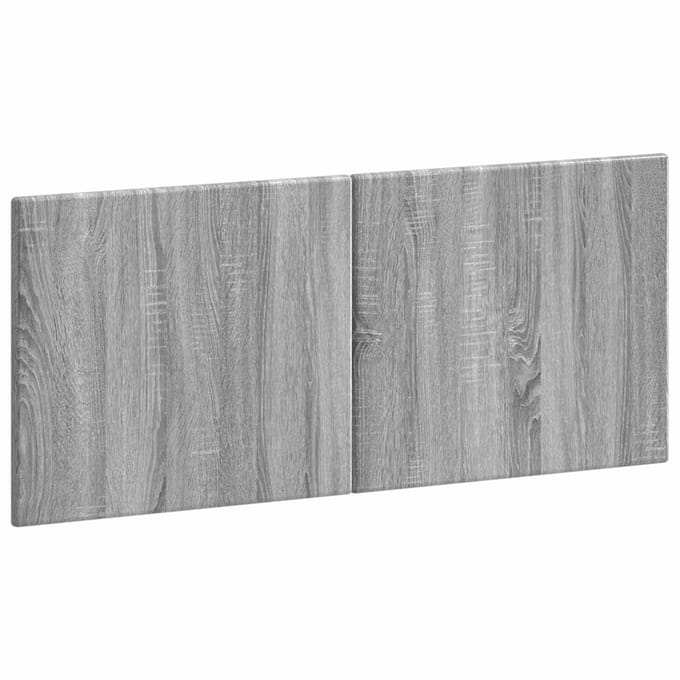 vidaXL - Wandgemonteerd - Hoofdbord - BREDA - Grijs - Sonoma - Bewerkt - hout