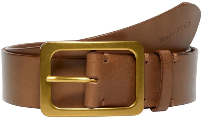 Marc O'Polo Leren riem Erica Belt W75 Pure Camel bruine