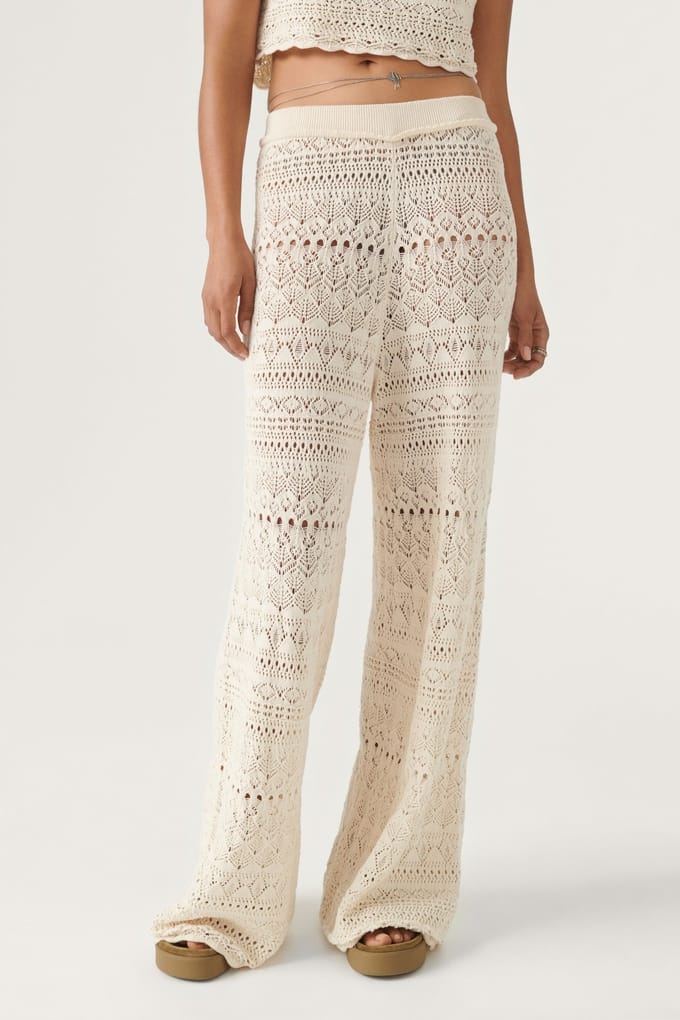 BA&SH Pantalon Peaches Ecru Taglia: L | Pantaloni Outlet | Donna | Marrone