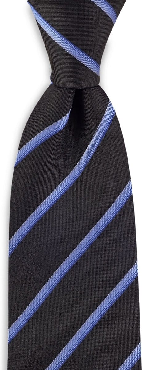 We Love Ties - Stropdassen - Stropdas Stripe Control - marineblauw / lichtblauw