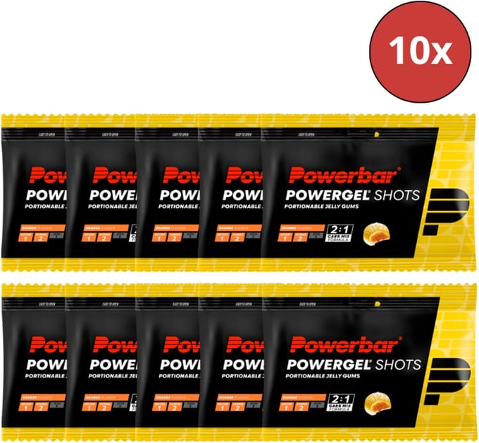 Powerbar Energiegels | Powergel Shots | Orange 10x60 g