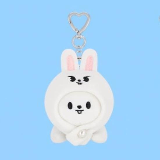 Porte-clés SKZOO Stray kids couché Leeknow white