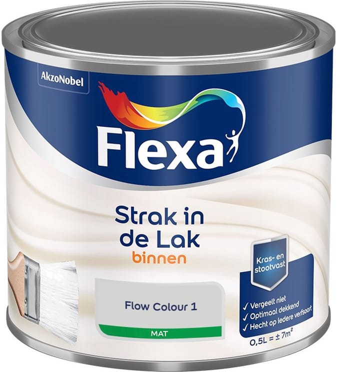 Flexa - Strak In De Lak Binnenlak Mat - Flow Colour 1 - Mengverf - 500 Ml