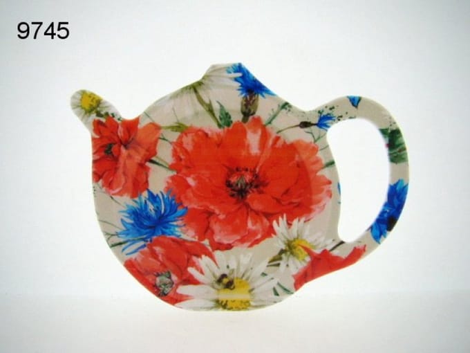 Geharo theetipje veldbloemen – Melamine – 13 cm