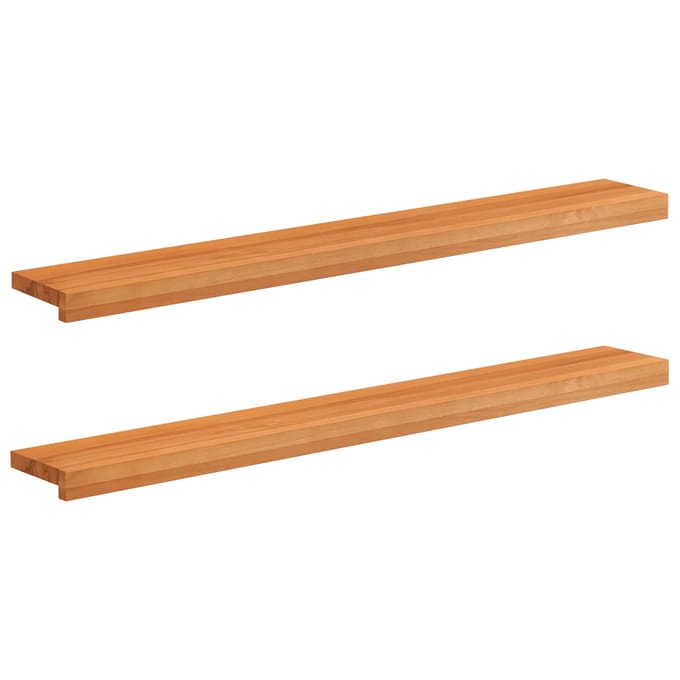 vidaXL - Raamprofielen - 2 - st - Lichtbruin - 110 - x - 20 - x - 2 - cm