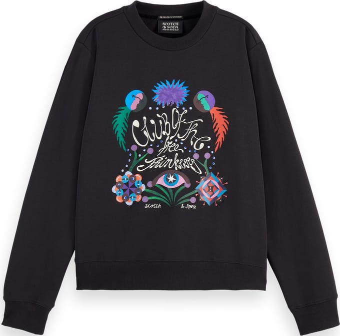 Scotch & Soda EMBROIDERED REGULAR FIT SWEATSHIRT Dames Trui - Maat S
