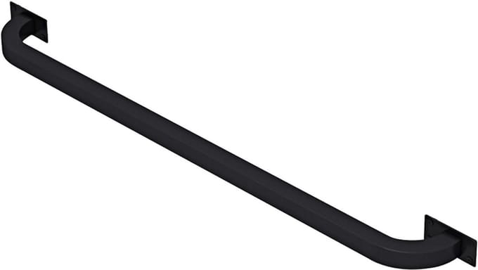 Trapleuning Handgreep - Stevige Leuning - Veiligheid Binnen - Smeedijzeren Constructie - 200cm Lengte - Zwart