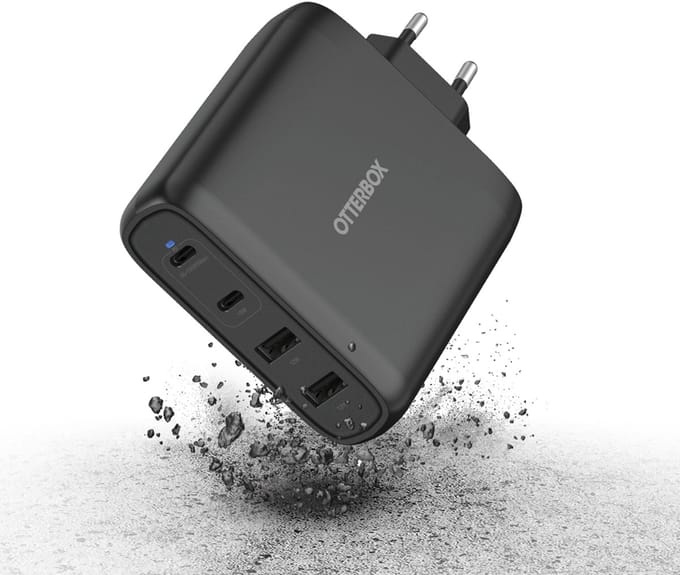 Otterbox GaN 4 x Port Adapter Oplader snellader 2 x USB-C & 2 x USB-A - 100W (EU plug) (20V, 3A)