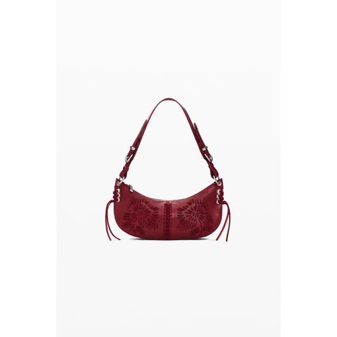 Desigual schoudertas Alisio Castres Long Crossbody Bag Carmine rood