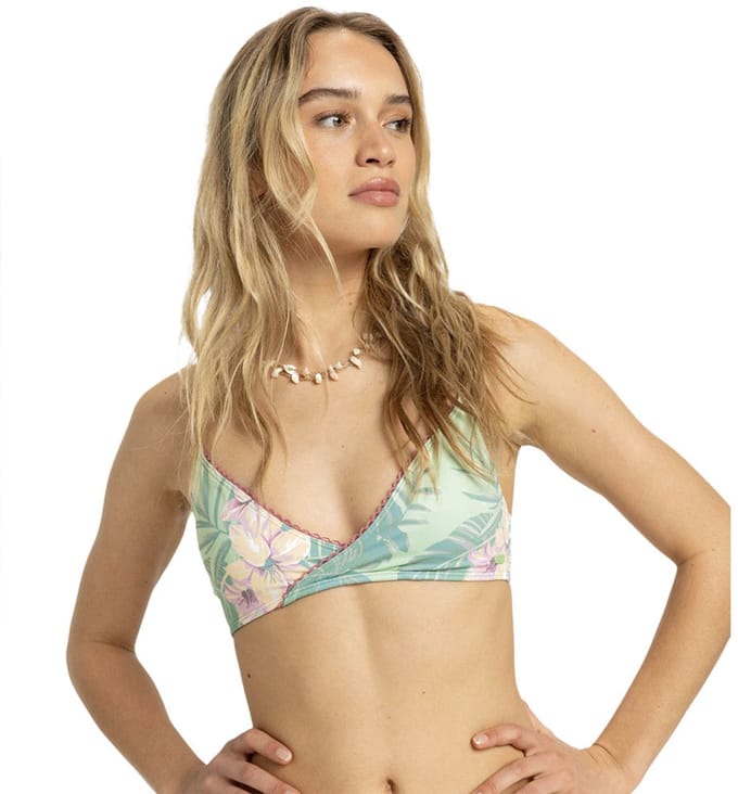 Roxy Into The Sun Fixed Tri Bikinitop Groen XS Vrouw