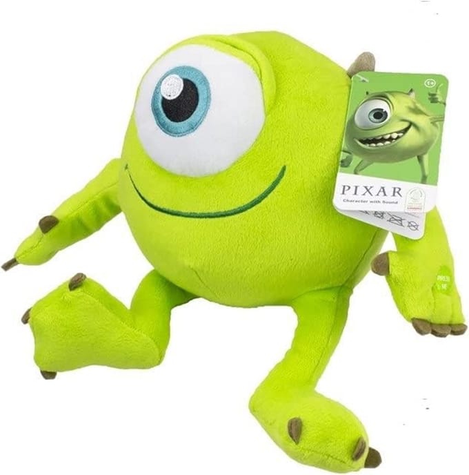 Zacht Mike Wazowski Knuffeldier met Geluid van Monsters en Co, 26 cm