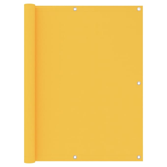 vidaXL - Balkonscherm - 120x500 - cm - oxford - stof - geel