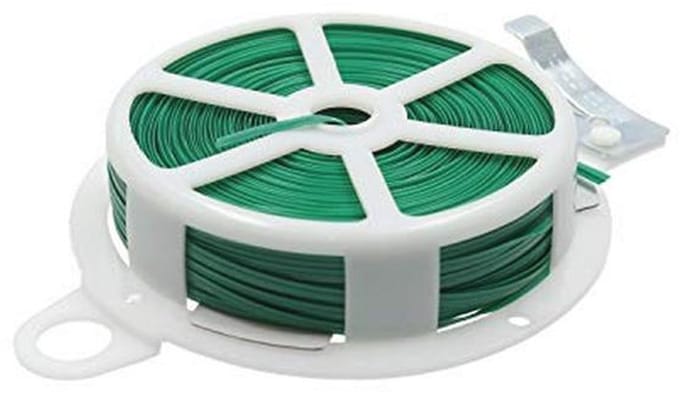 Spoel met 100 meter kunststof coating - Groen