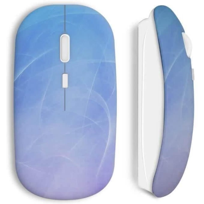 Draadloze Muis - MANIACASE - Rook in de lucht - Kleur Blauw - Wifi USB-stick inbegrepen - Compatibel met Mac en PC
