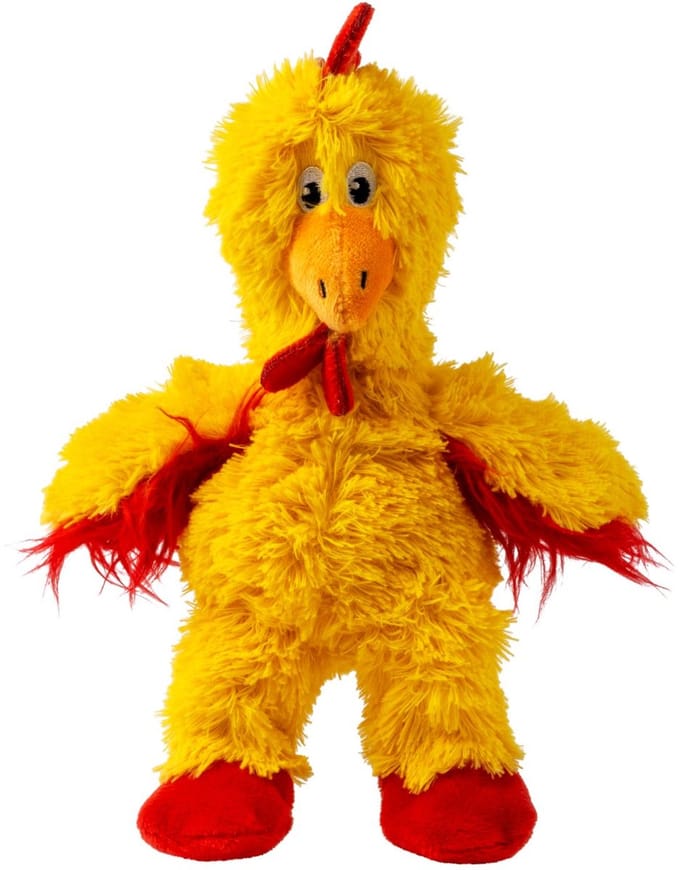 Kong Knots Chicken - Hondenspeelgoed - Geel S