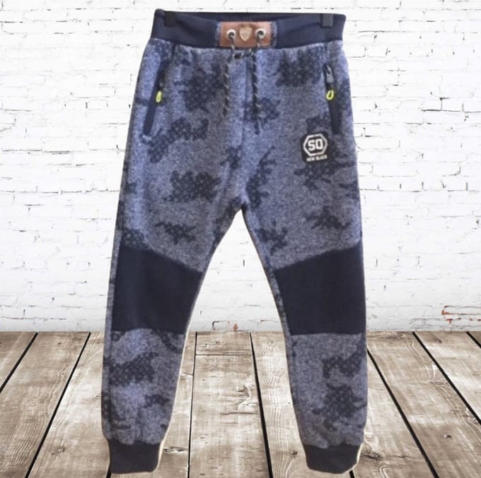 Joggingbroek jongens k016 blauw - Blauw - 98/104