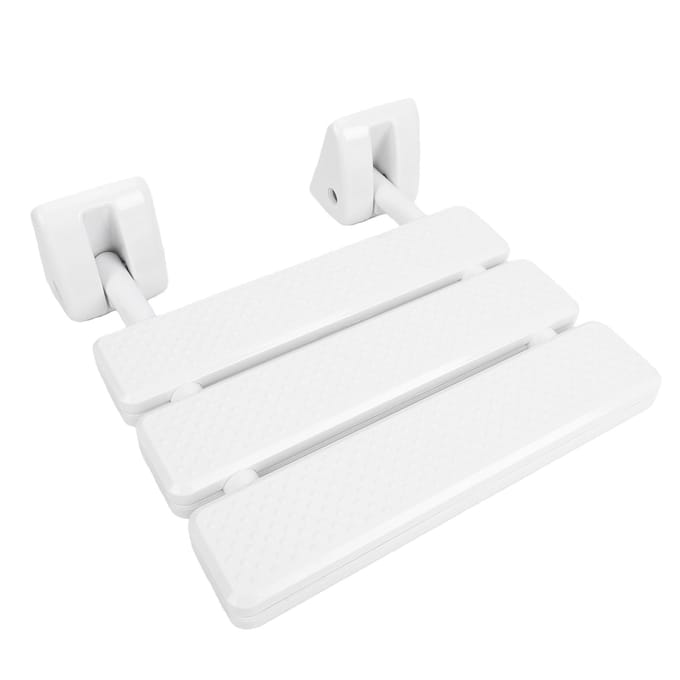 Opvouwbare Douchestoel Antislip Veiligheid Wandmontage Klapbare Douchebank voor Badkamer Wit white
