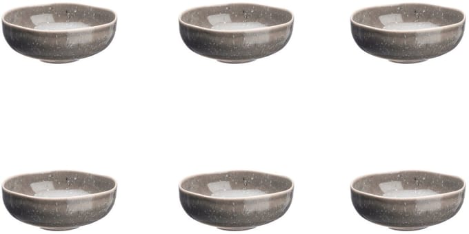 Kom STELLAR Ø11,5cm - 6 stuks - Betongrijs