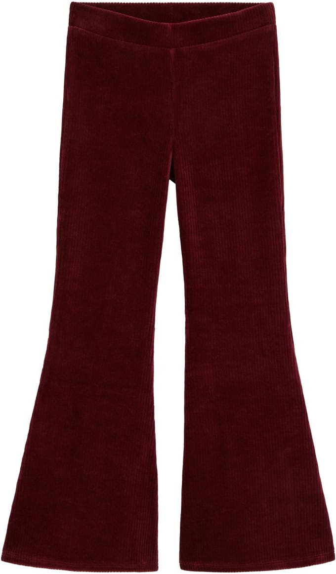 WE Fashion Meisjes velvet flared legging