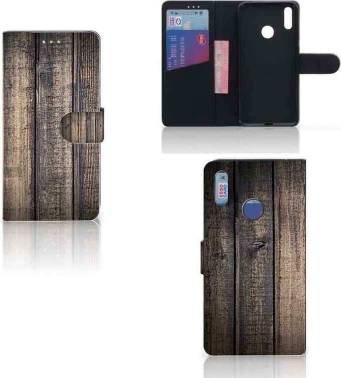 Huawei Y7 (2019) Book Style Case Steigerhout