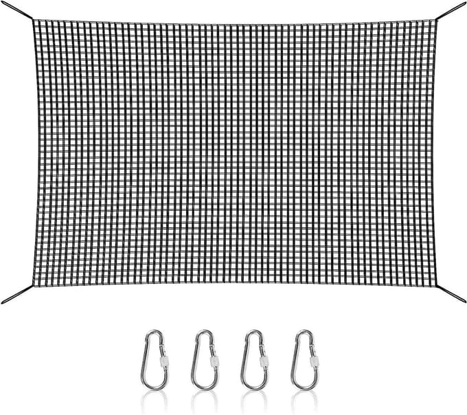 Speeltuin Klimnet - Klimtouw Net - Veilig Spelen - Dubbel Polyester - N.v.t. - Zwart