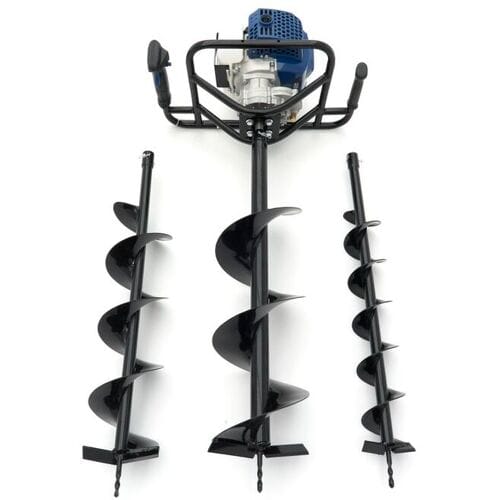 Grondboor met Benzine Motor 51,2 cc 2-Takt (Boren 100, 150, 200 mm)