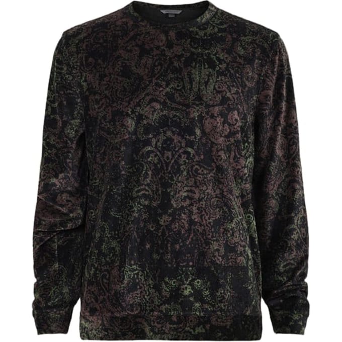 John Varvatos Macdougal Regular Fit Ls Velvet Crew Wit Black Taglia: M | Maglioni a maglia Outlet | Uomo | Nero