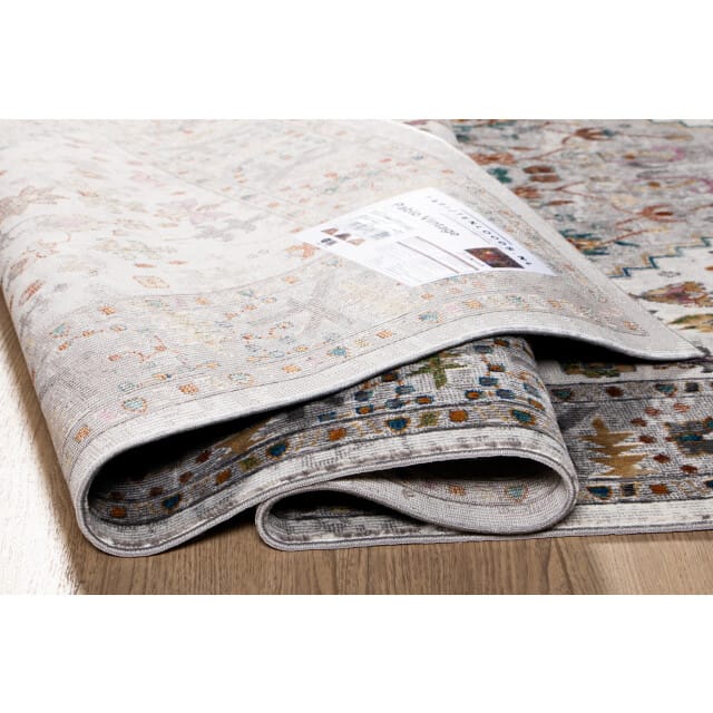 Picasso Bellagio Vintage Vloerkleed - Multi / Creme - Laagpolig- 200x200 CM Vierkant