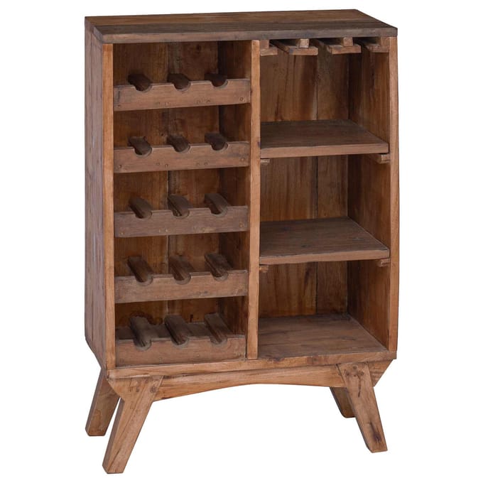 vidaXL - Rek - Bruin - 60 - x - 30 - x - 90 - cm - Massief - Gerecycleerd - Hout