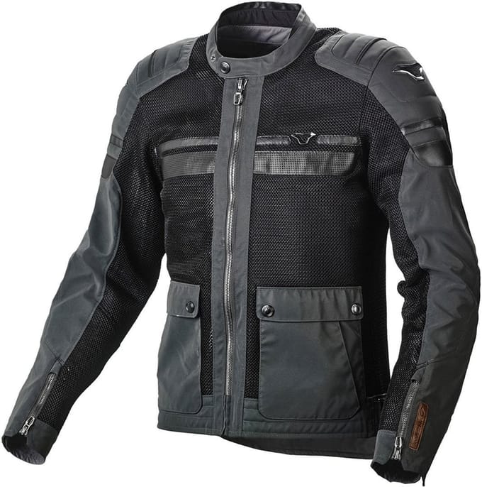 Macna Fluent NightEye Motorfiets textiel jas -
