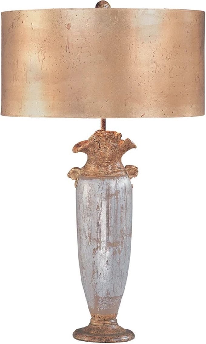 Flambeau LED Tafellamp Bienville | 1X E27 Max 60W | Silver/Gold and Brown