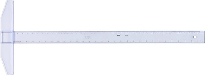 Tekenhaak Aristo GeoCollege 75cm transparant | 5 stuks