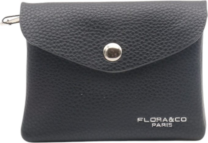 Flora & Co - Dames Portemonnee - Portefeuille - Beurs - Wallet - met rits - zwart