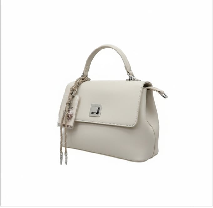 TK-S Schoudertas, Handtas, Crossbody, lederlook - wit-crème