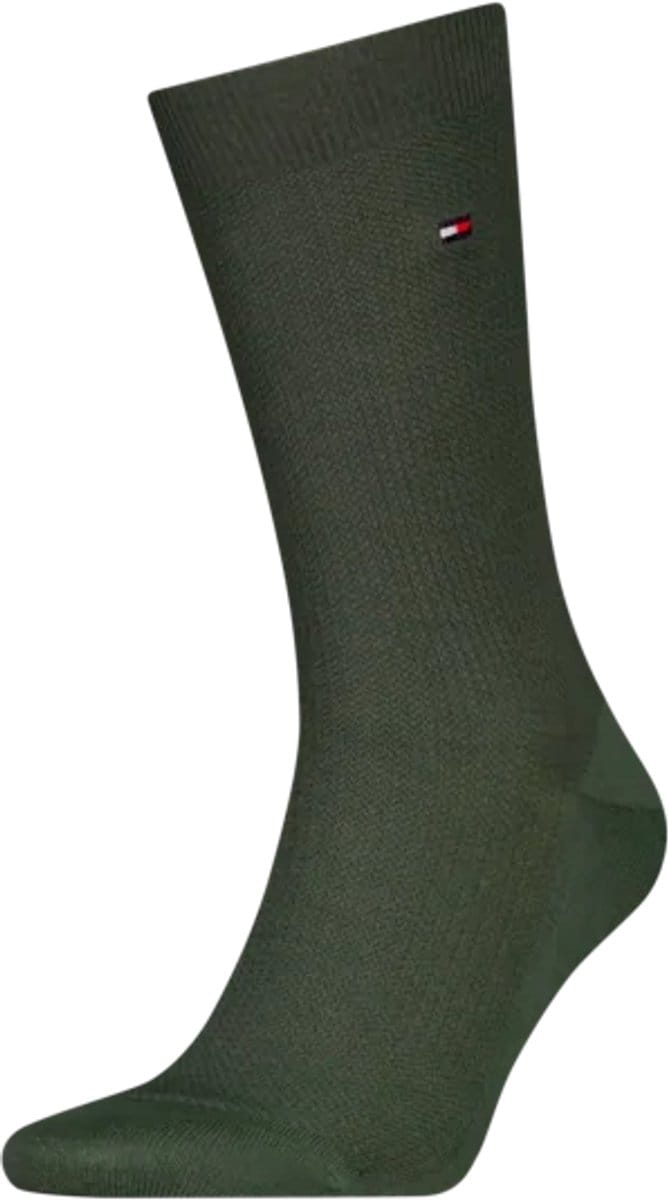 Tommy Hilfiger Herensokken Premium Basket Wool Uniform Green