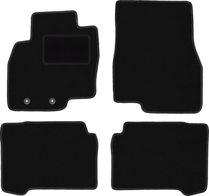 Zwarte veloursmatten voor: Mitsubishi Grandis minivan (2004-2010)