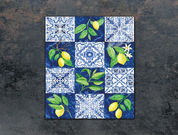 TMK ArtDeko Serie - Glas Snijplank - 45x52 cm - Mozaïek